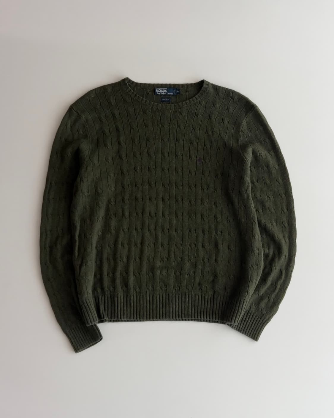 폴로 랄프로렌 케이블 실크 니트 XL 상품이미지1