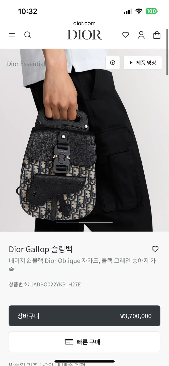 디올 갤럽 슬링백 상품이미지1