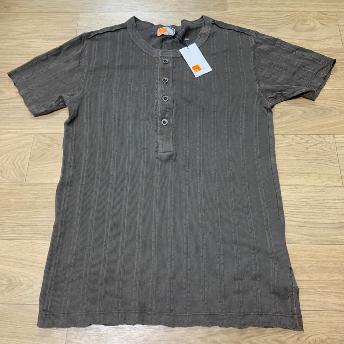 M)EZ by Zegna 에르메네질도 제냐 그런지 헨리넥 반팔(데드스탁) 상품이미지1