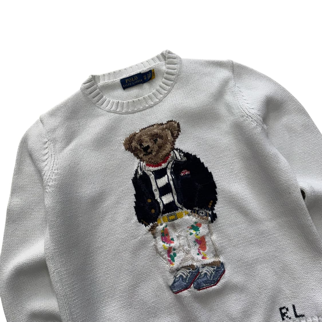[우먼 XS] 폴로 랄프로렌 베어 자수 스웨터 니트 QR 상품이미지2