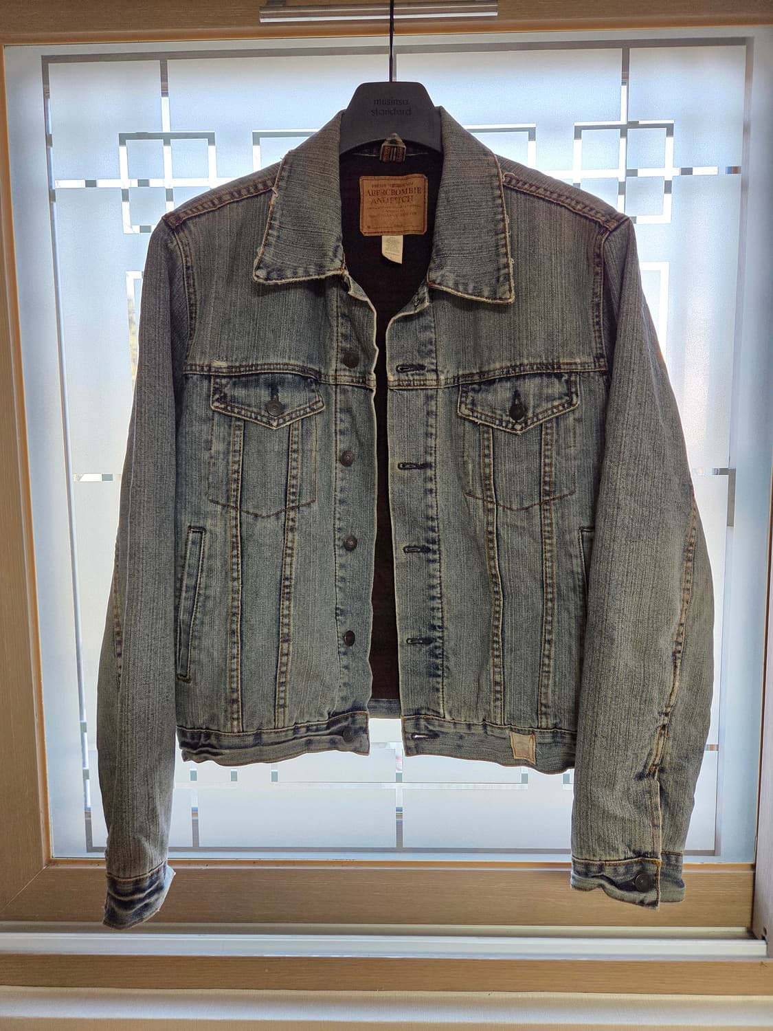 아베크롬비앤피치 데님 청자켓 트러커자켓 L 상품이미지1