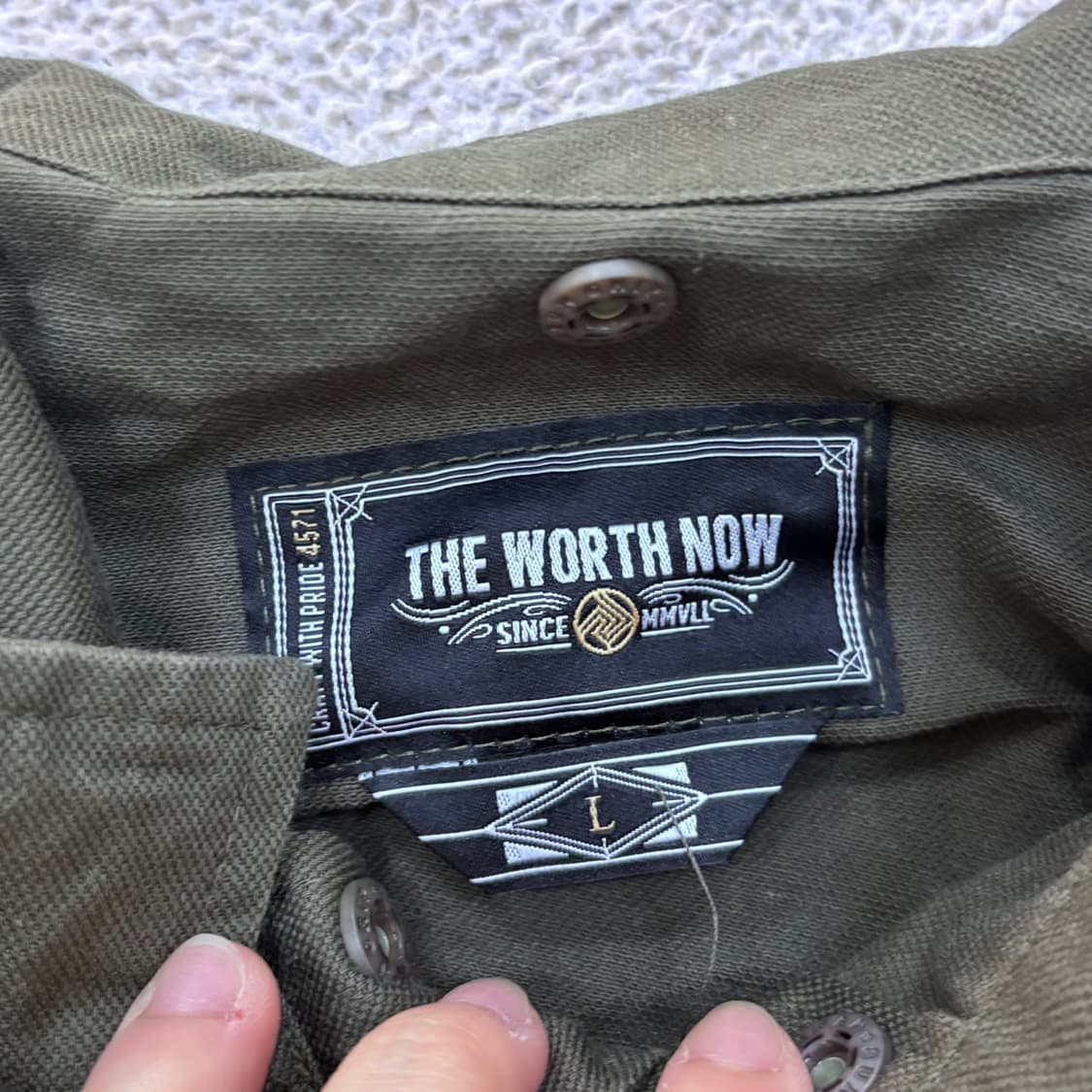 L The Worth Now 남성 카키 포켓 자켓 0608E 상품이미지3