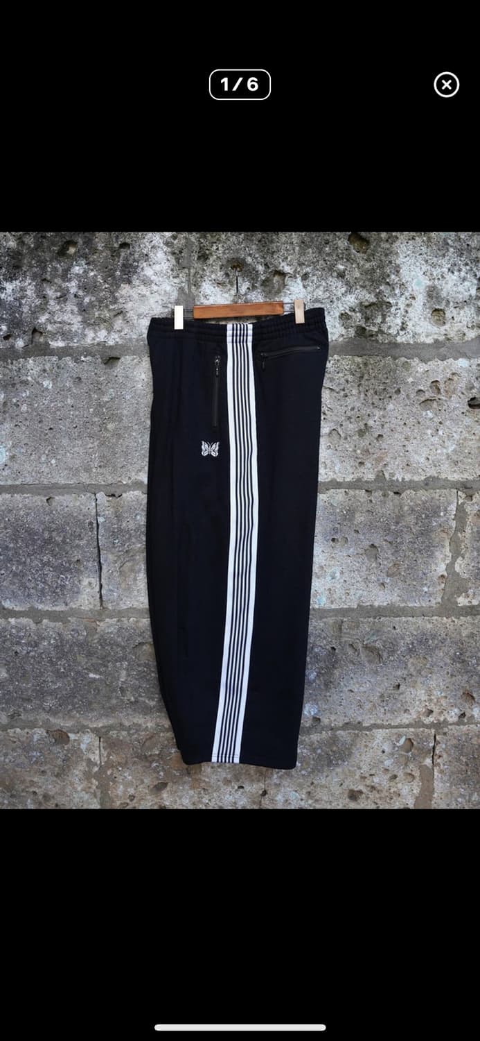 니들스 x BEAVER 별주 H.D. 트랙팬츠코튼저지 블랙 사이즈교환 상품이미지5