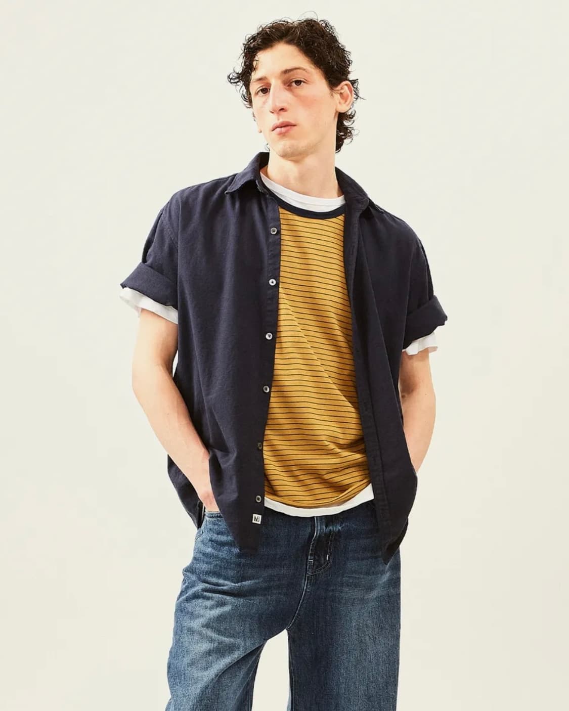 라벨아카이브 롤업 반팔셔츠 상품이미지3