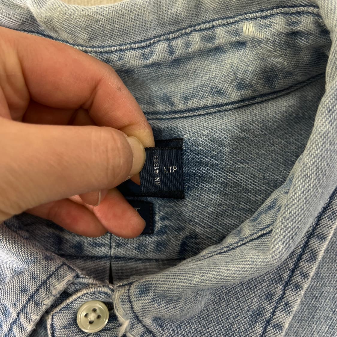 110 폴로랄프로렌 스몰포니 데님 셔츠 상품이미지3