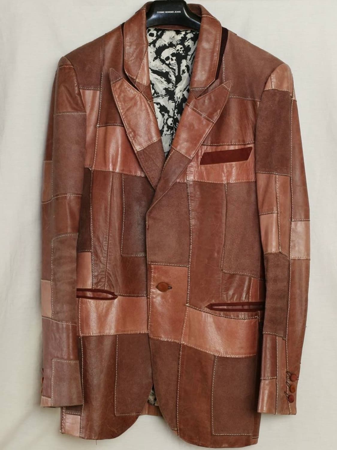 넘버나인 SS01 패치워크 스컬 자켓 상품이미지3