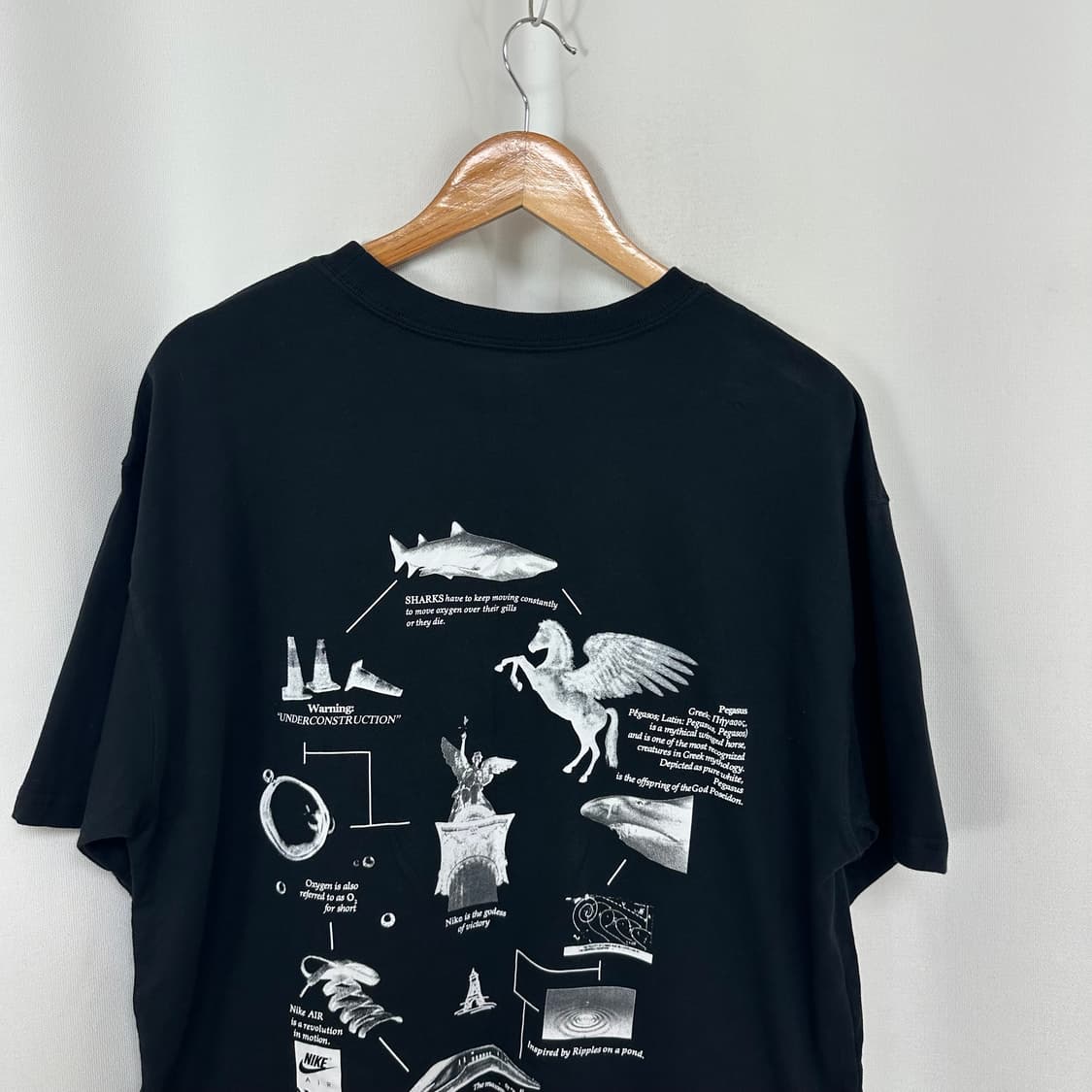   나이키 남자 스판 반팔티 검정 루즈핏 L  OWC 상품이미지5