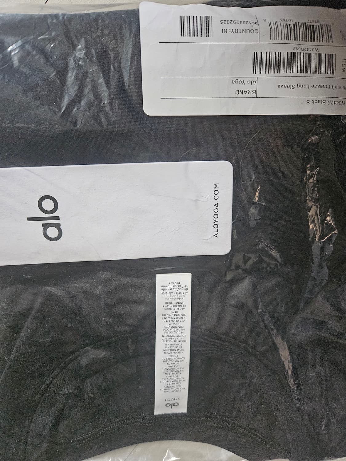 (새상품) 알로요가 알로소프트 피트니스 긴팔 블랙 S 상품이미지6