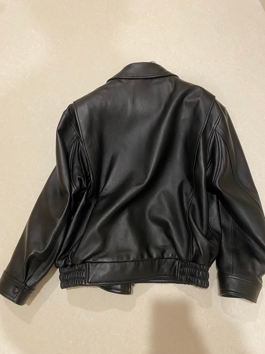 솔리드옴므 25fw 램스킨 레더 자켓 48 상품이미지4