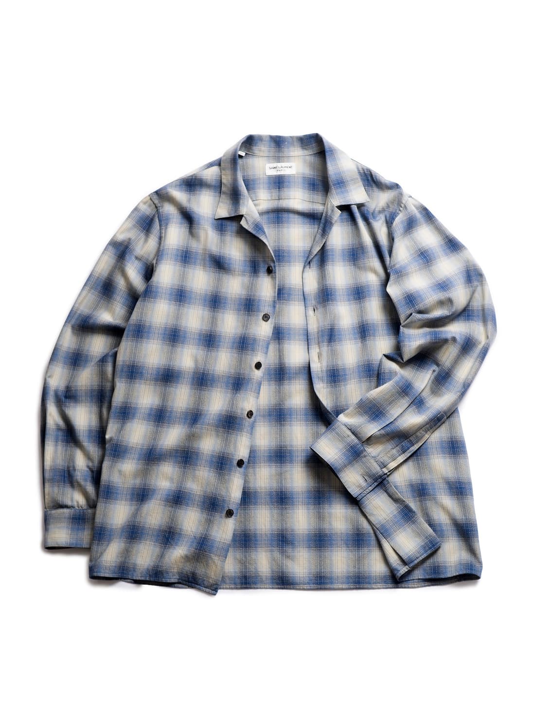 14AW Saint Laurent Ombre Check Shirt 상품이미지4