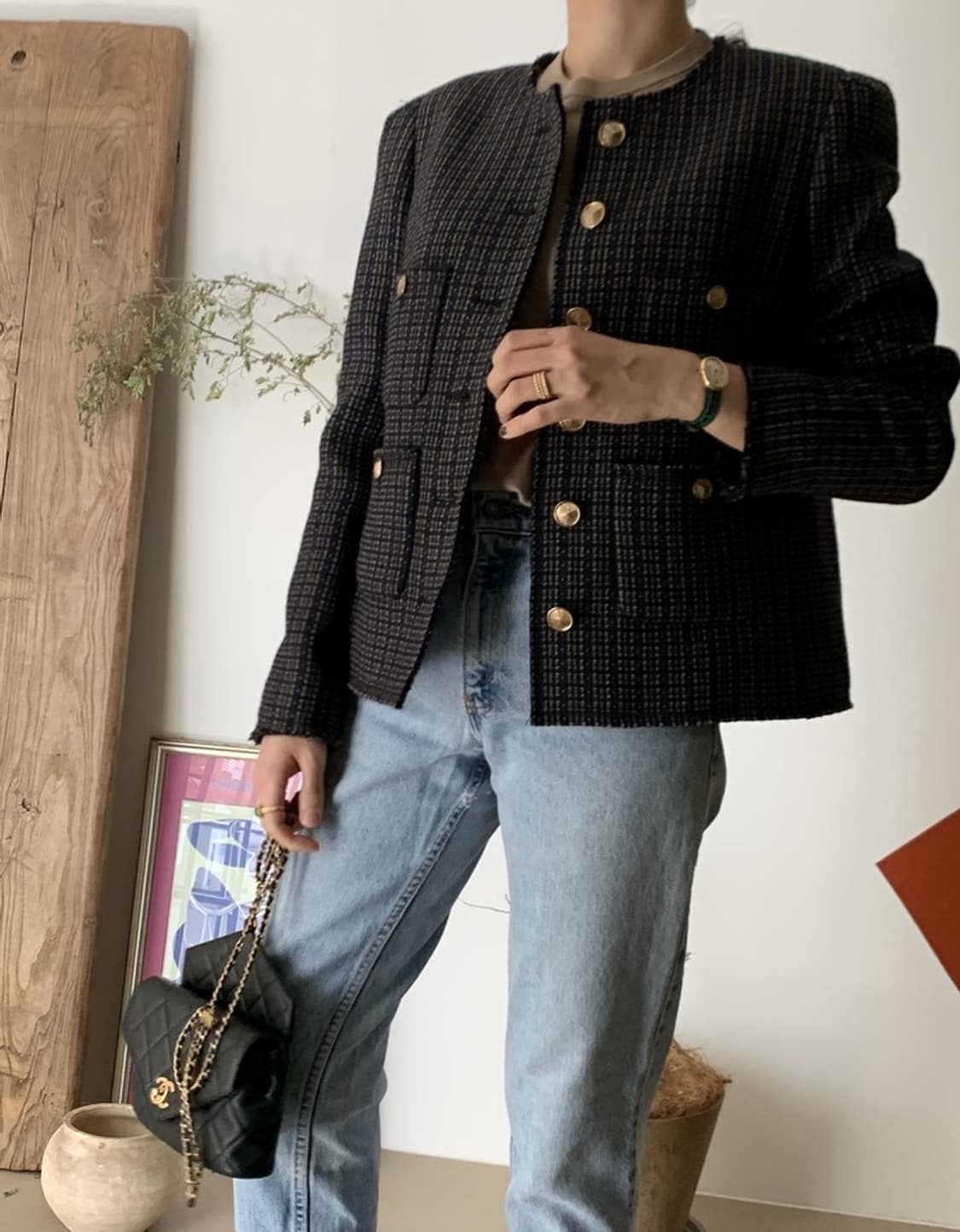 쎄모먼 매지컬 트위드 자켓  상품이미지1