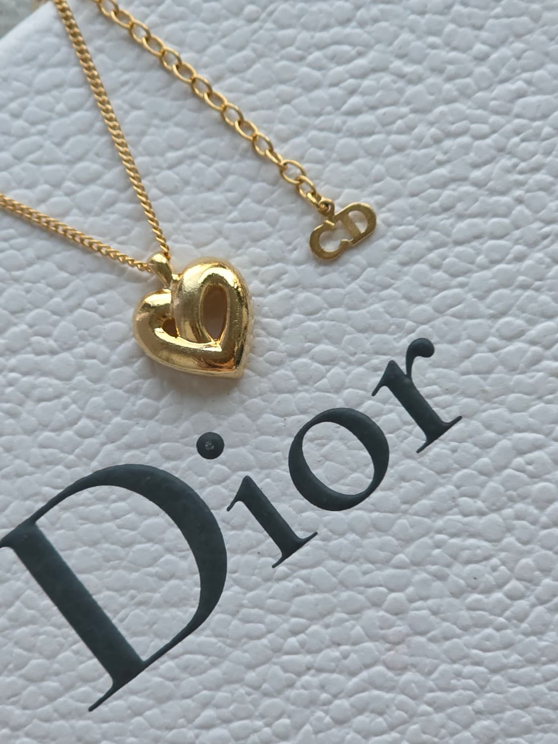 디올 금장 하트 펜던트 목걸이 상품이미지5