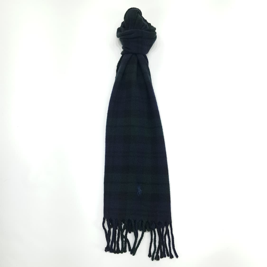 MX109 폴로 랄프로렌 블랙워치 타탄체크 램스울 목도리 머플러 상품이미지4