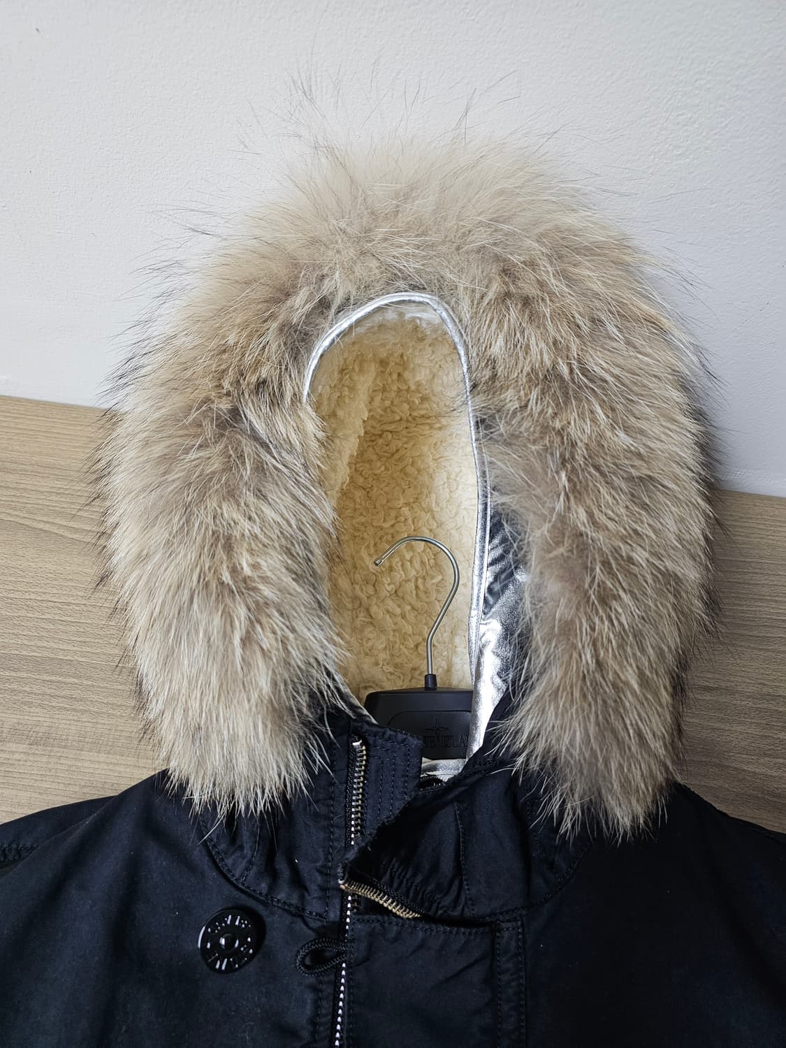 스톤아일랜드 Silver Sherling Liner Fur 다비드 자켓 상품이미지3