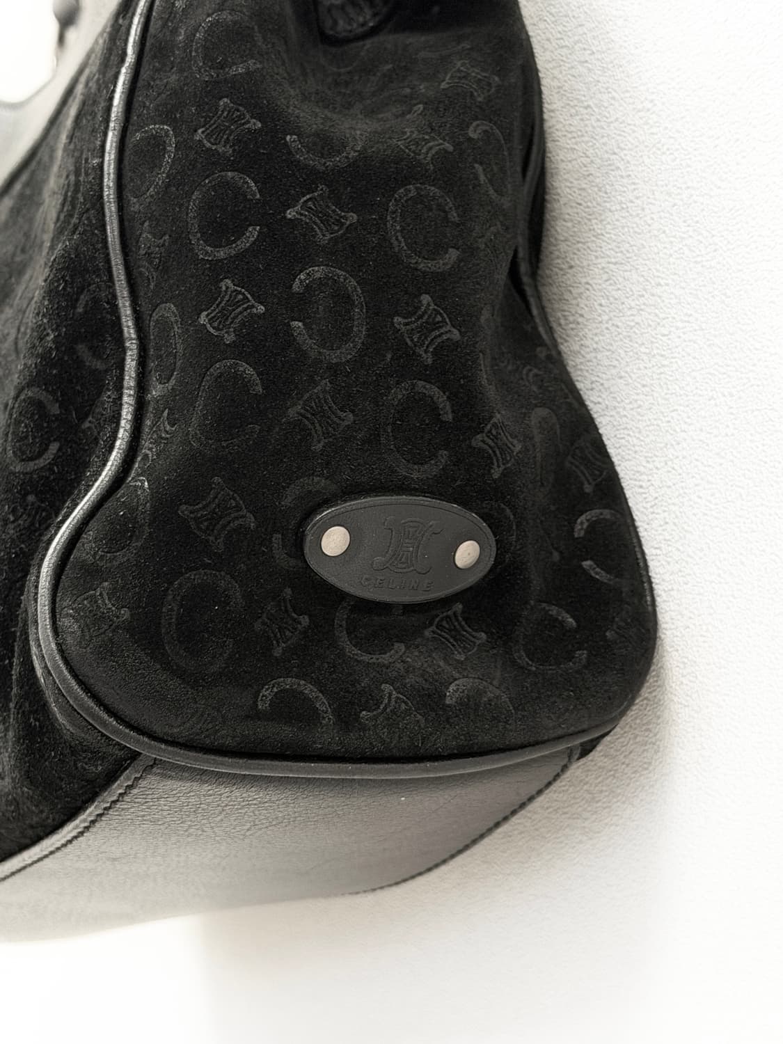 셀린느 트리오페 스웨이드 & 레더 숄더백 상품이미지4