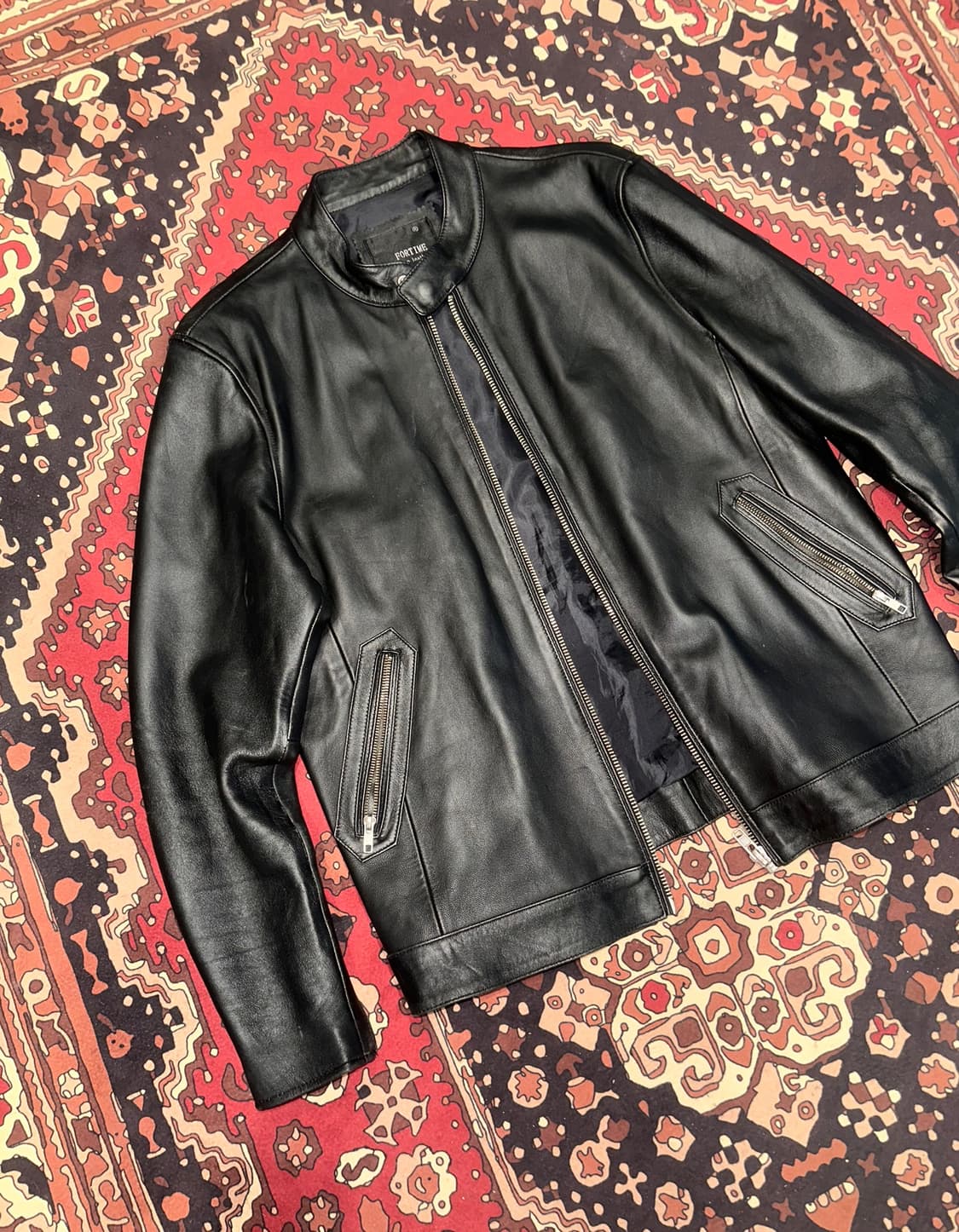 ( XL-2X ) 바이커자켓 레이싱자켓 라이더자켓 봄버자켓 가죽자켓 상품이미지2