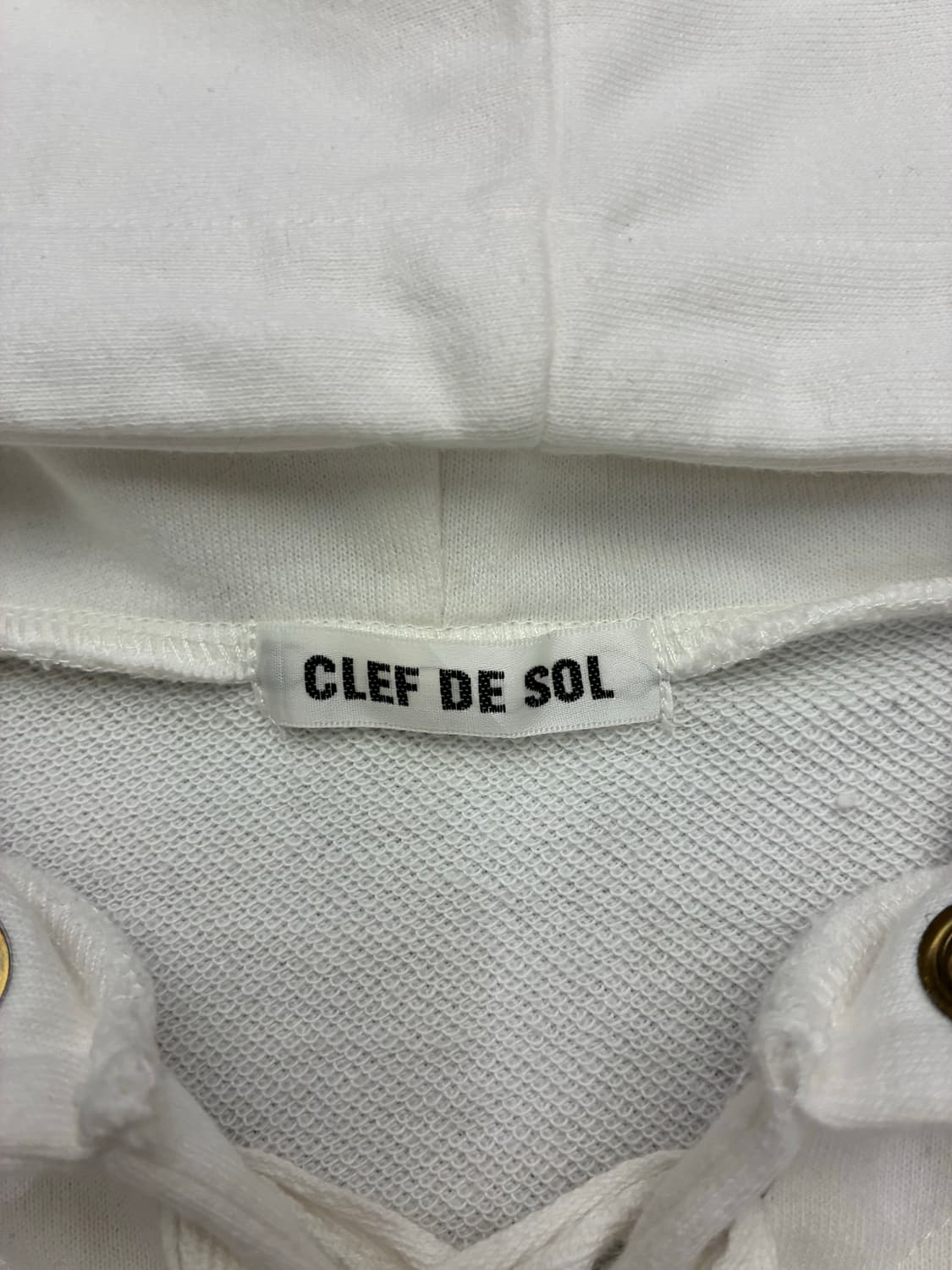 M)Clef de Sol 빈티지 여성 레이스업 후드 나시 상품이미지4