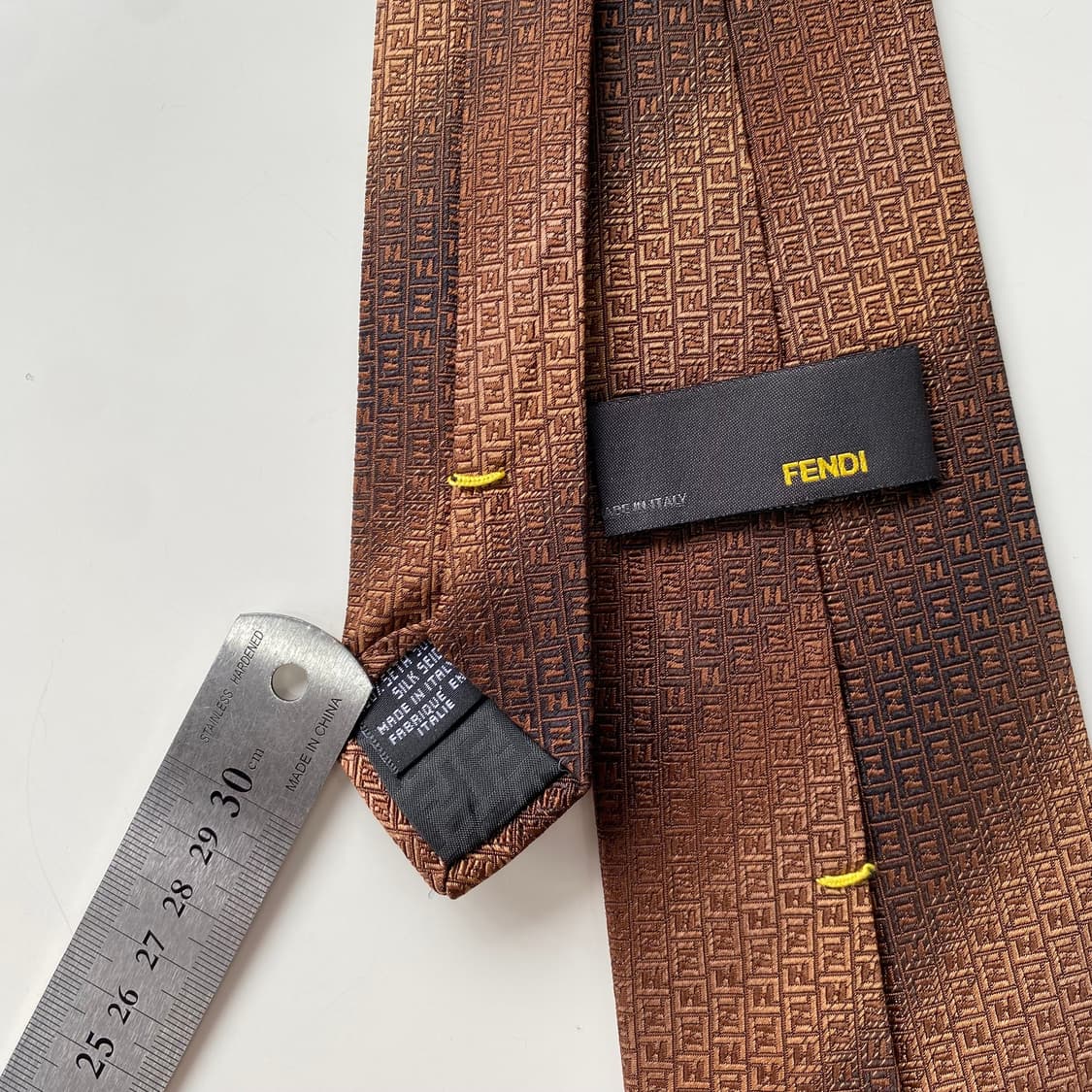 최상급 펜디(FENDI) FF모노그램 명품 정품 넥타이 8.8cm 상품이미지5