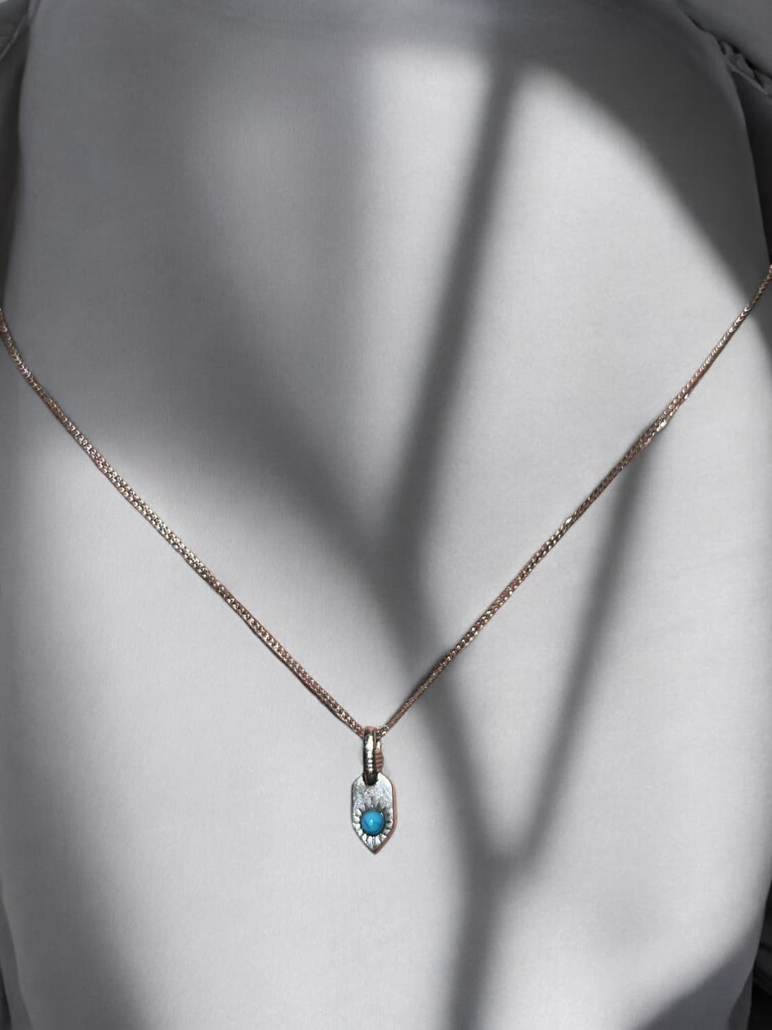 빈티지무드 터키석 미니팬던트 목걸이 상품이미지5