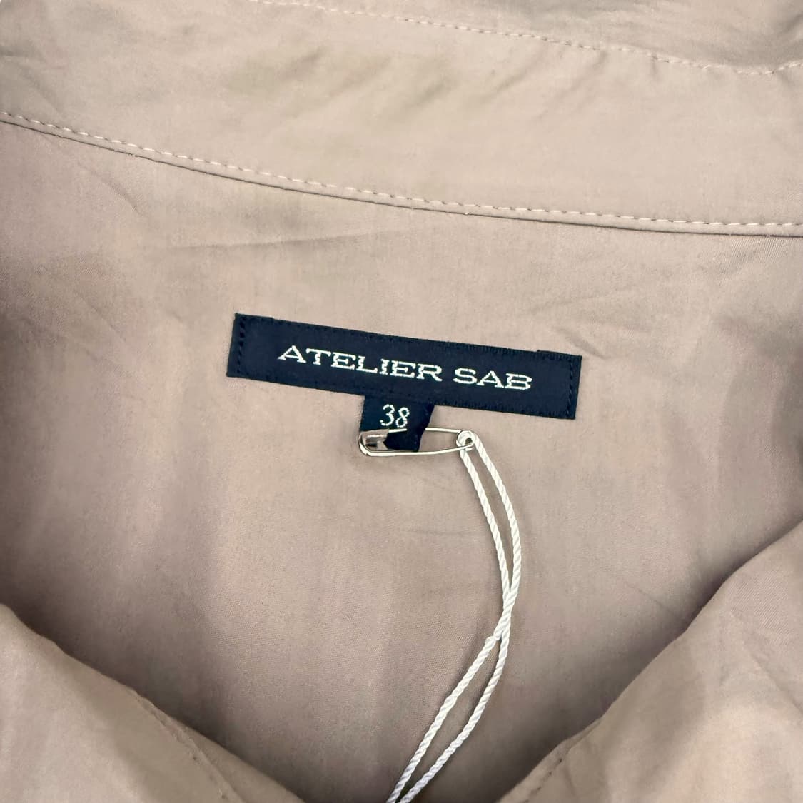 JPN 둥근카라 셔링디테일 베이지브라운 점퍼 자켓 상품이미지7