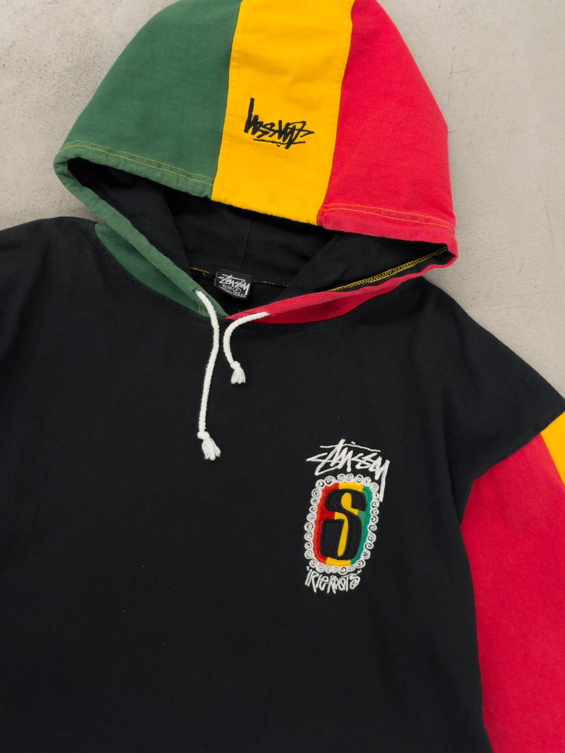 90s 스투시 IRIE ROOTS 후드 티셔츠 상품이미지4