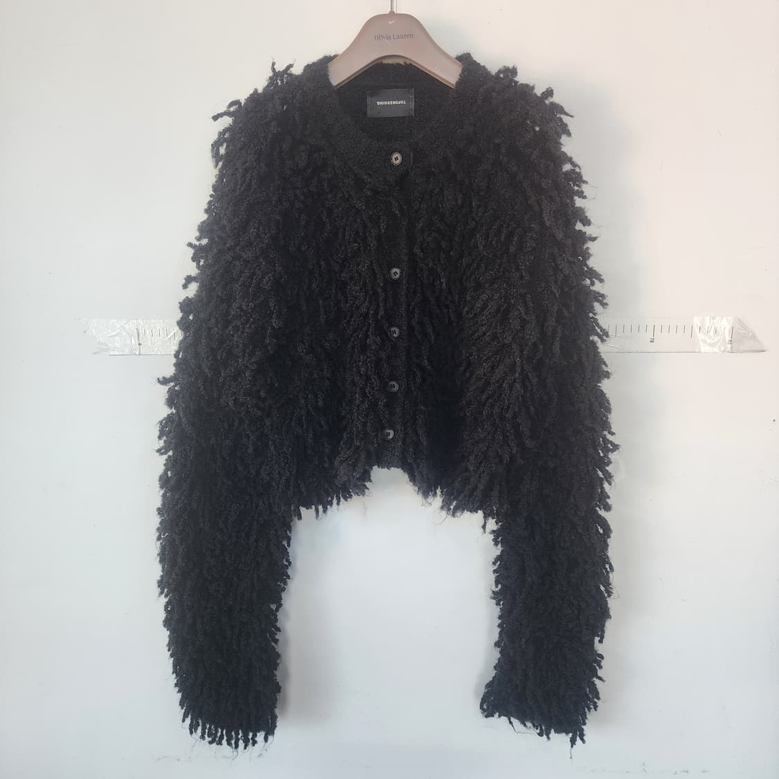 TOPDRESSING 블랙 숏 가디건 상품이미지1