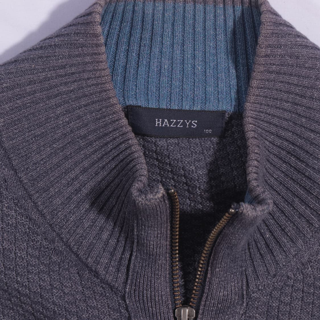 헤지스 니트집업 B111 상품이미지2