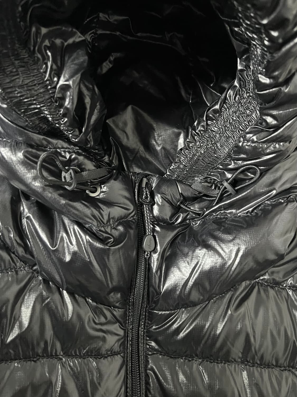 난가 에어리얼 다운 파카 패커블 블랙 XL 상품이미지4