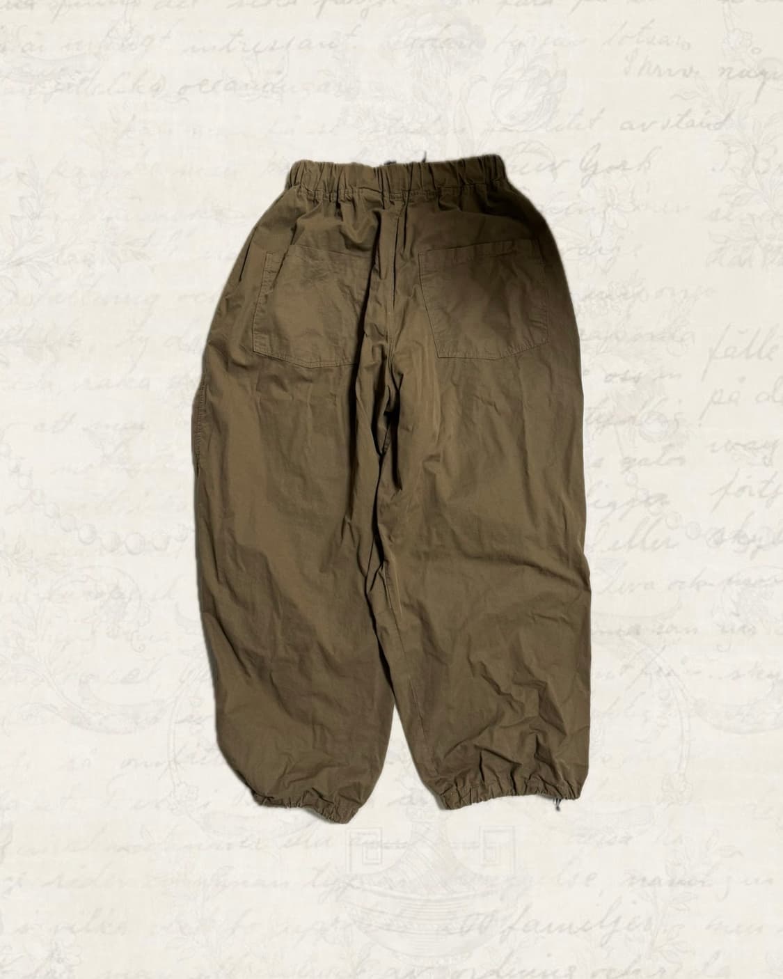 빈티지 벌룬 카고 팬츠 남녀공용 브라운 상품이미지2