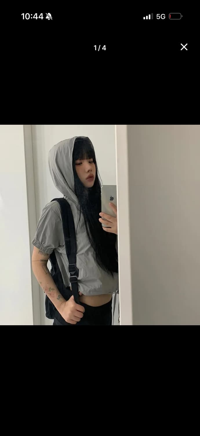 애니원모어 반팔 나일론 후드 상품이미지1