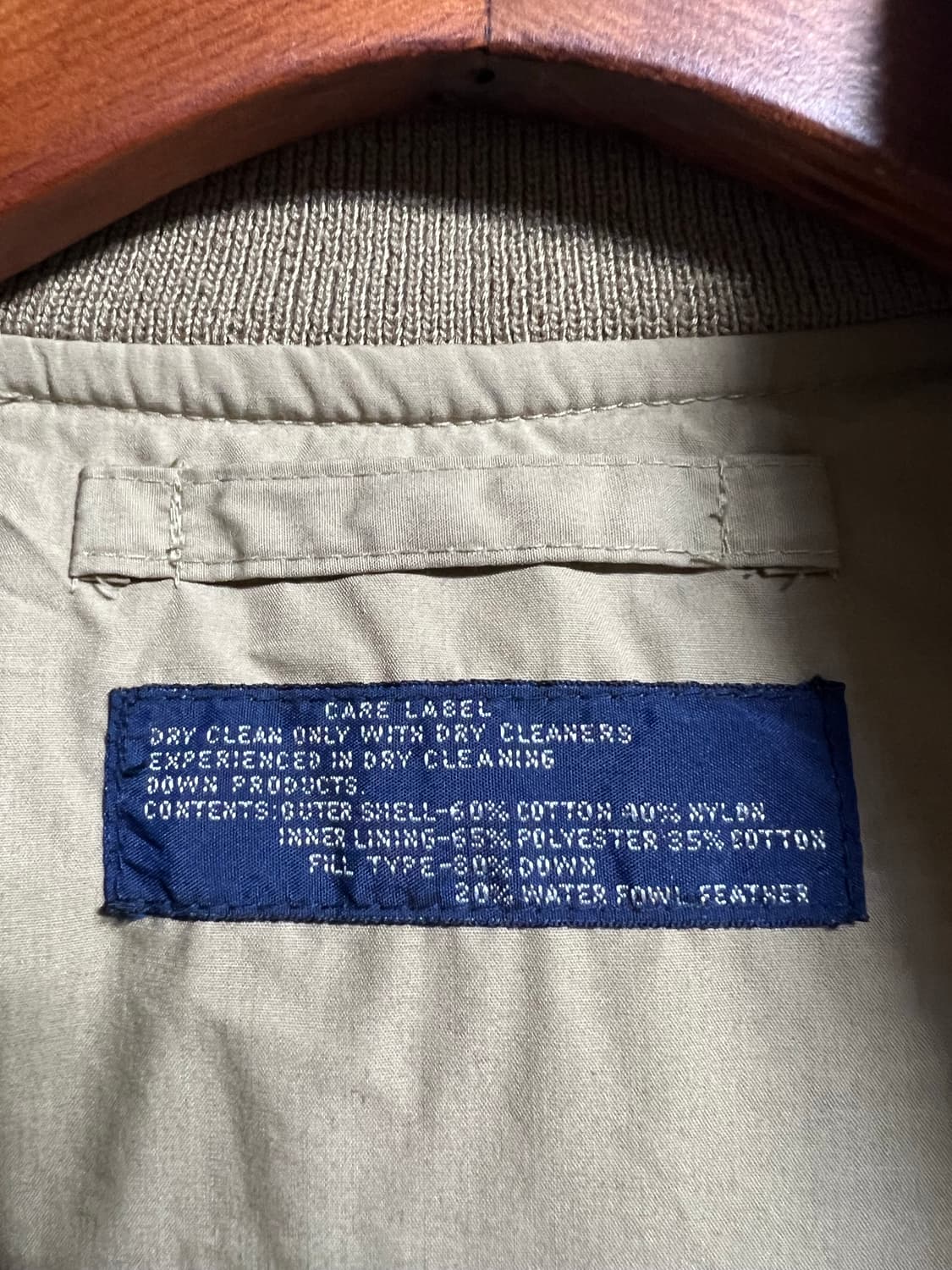 빈티지 90s 폴로랄프로렌 ma-1 봄버 다운자켓 상품이미지6