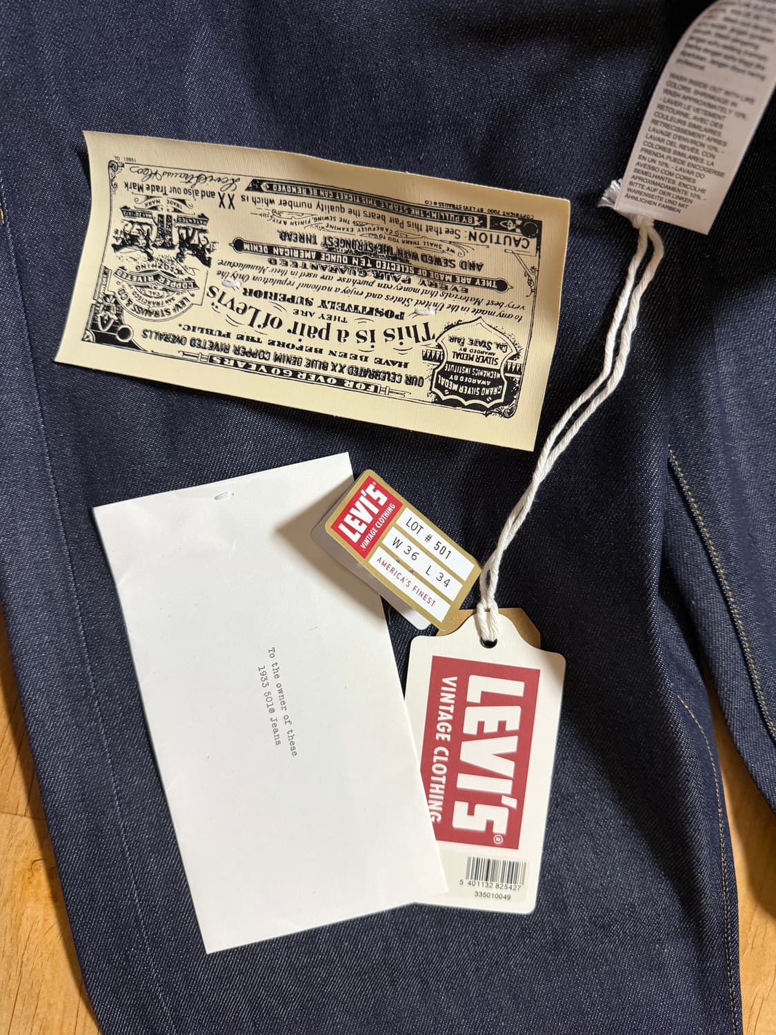 리바이스 LVC 33501 청바지 W36 L34 새상품 상품이미지5
