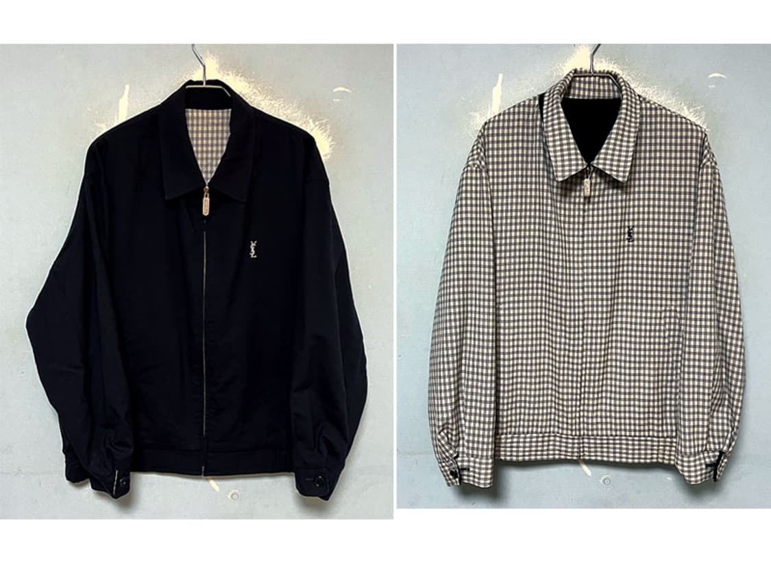 입생로랑 남자 양면 블루종자켓 바람막이점퍼 춘추 캐주얼 L 100 상품이미지1