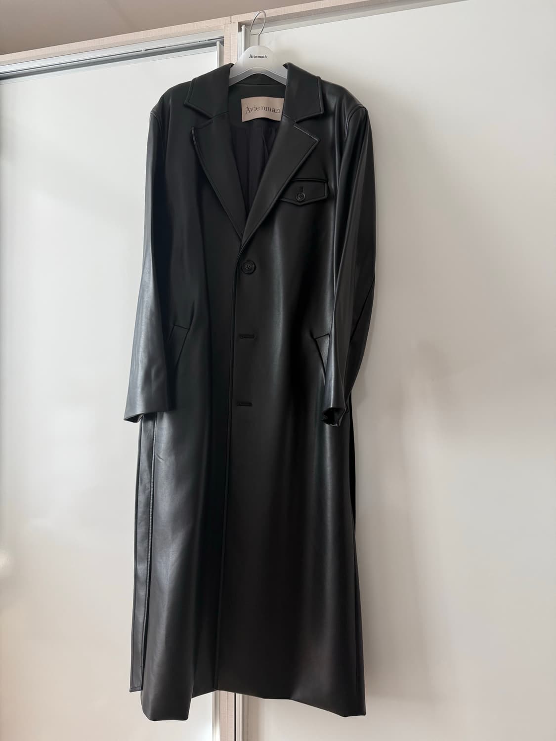 아비에무아 레더 롱코트 상품이미지5