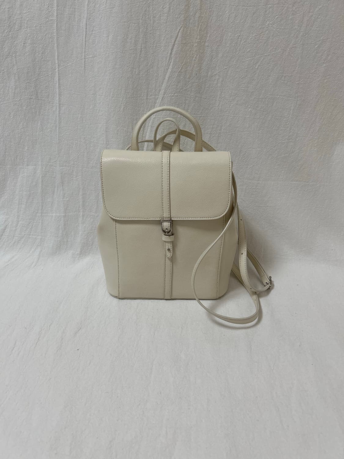MONOROW 아이보리 가죽 백팩 상품이미지1
