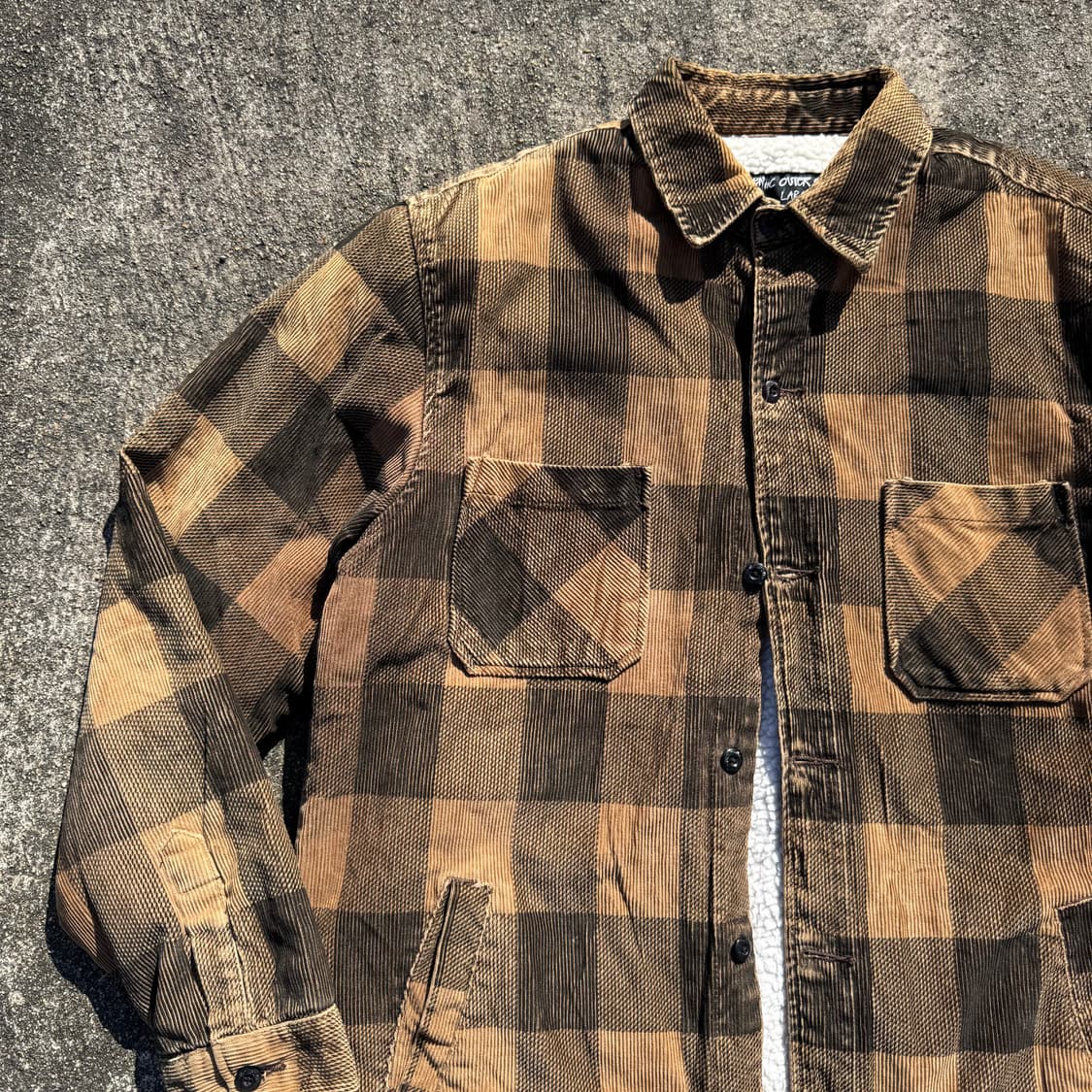 [L~XL] Stussy 스투시 체크 쉐르파 셔츠 자켓 상품이미지4