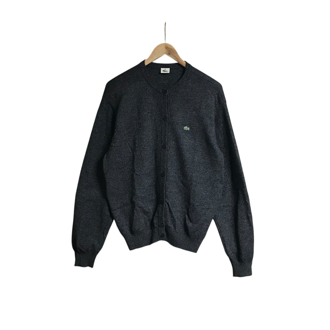 라코스테 차이나카라 차콜 여성 가디건니트 상품이미지2