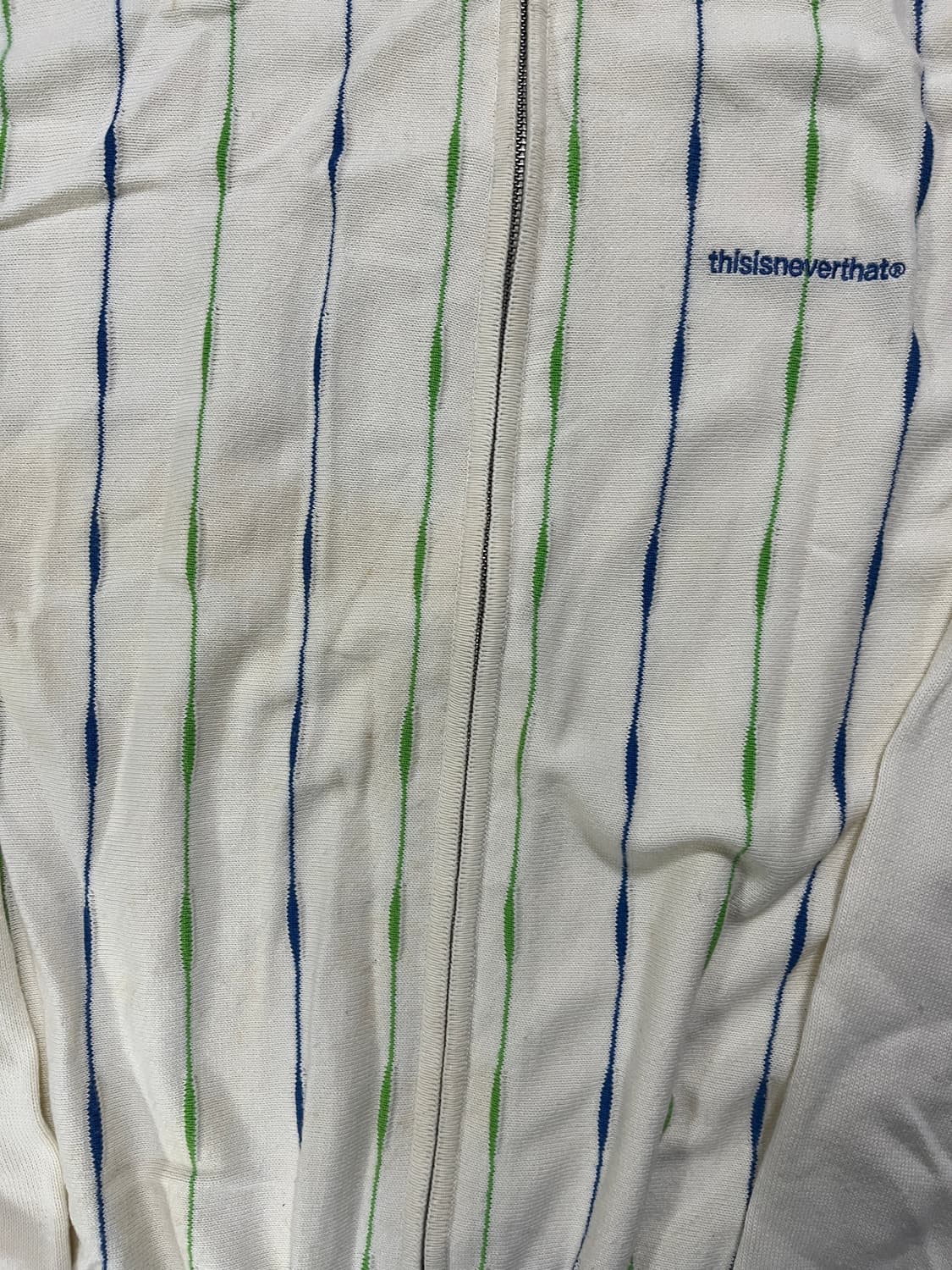 디스이즈네버댓 T로고 집업 폴로 아이보리 상품이미지4