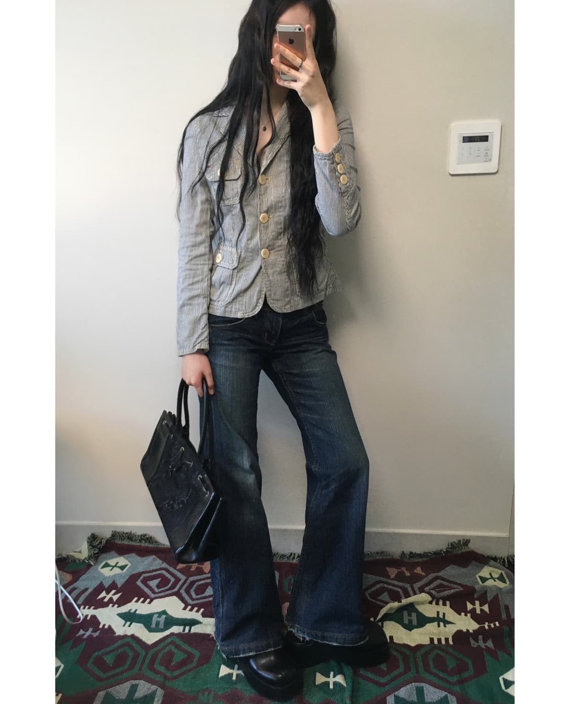 Y2K stripe club set (2p) 상품이미지3