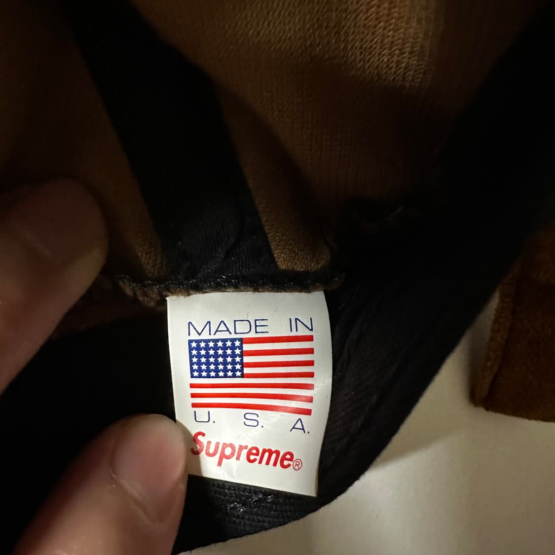 슈프림 S로고 벨벳 볼캡 브라운 상품이미지3