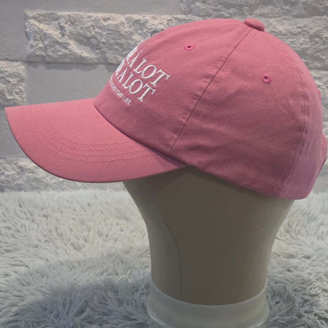 L8-4:케이스어랏 코튼 데일리 볼캡 핑크(약 55-59cm)금액16 상품이미지2