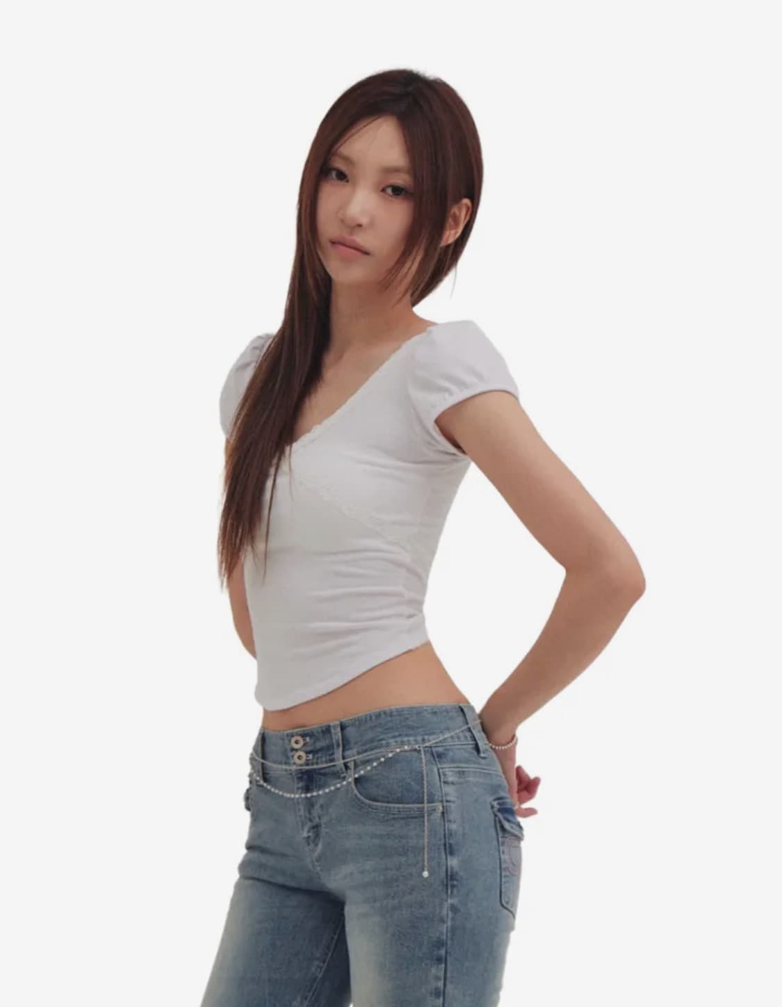 포어링 백리본 퍼프티 화이트 M 상품이미지4