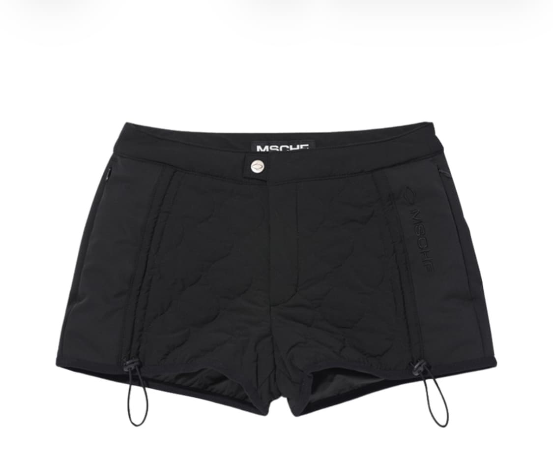미스치프 퀄티드 쇼츠 블랙 반바지 상품이미지1