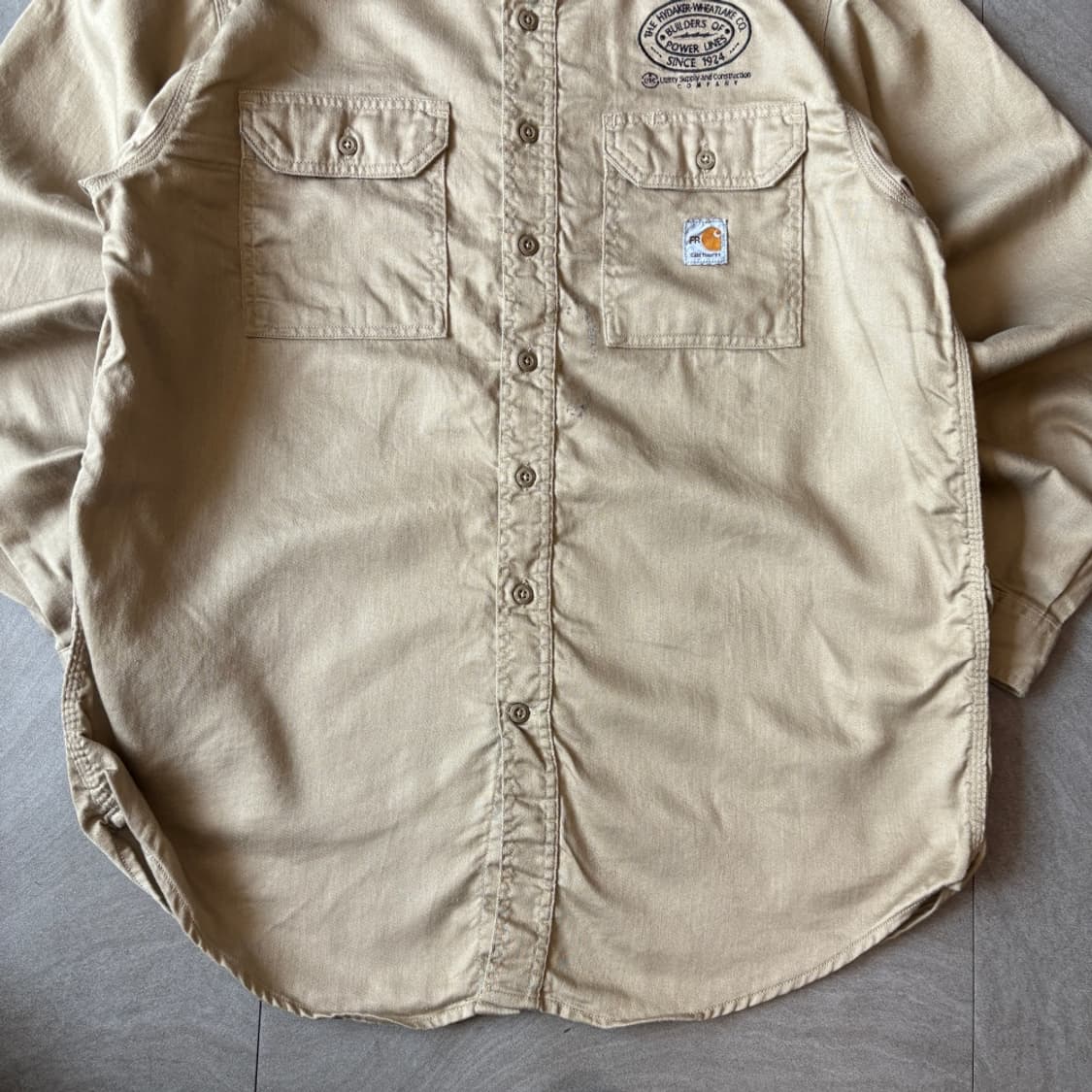 칼하트 FR 오리지널 브라운 셔츠 상품이미지4