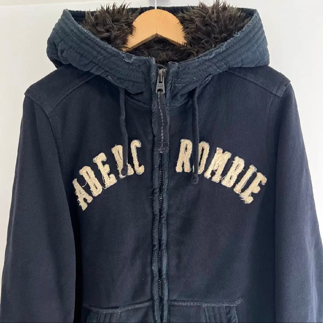 [M] 아베크롬비 울프죠 네이비 후드집업 상품이미지2