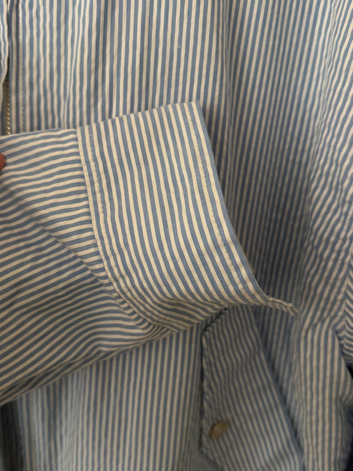 신앤리 크루징 스트라이프 해링턴 자켓 블루 L 상품이미지5