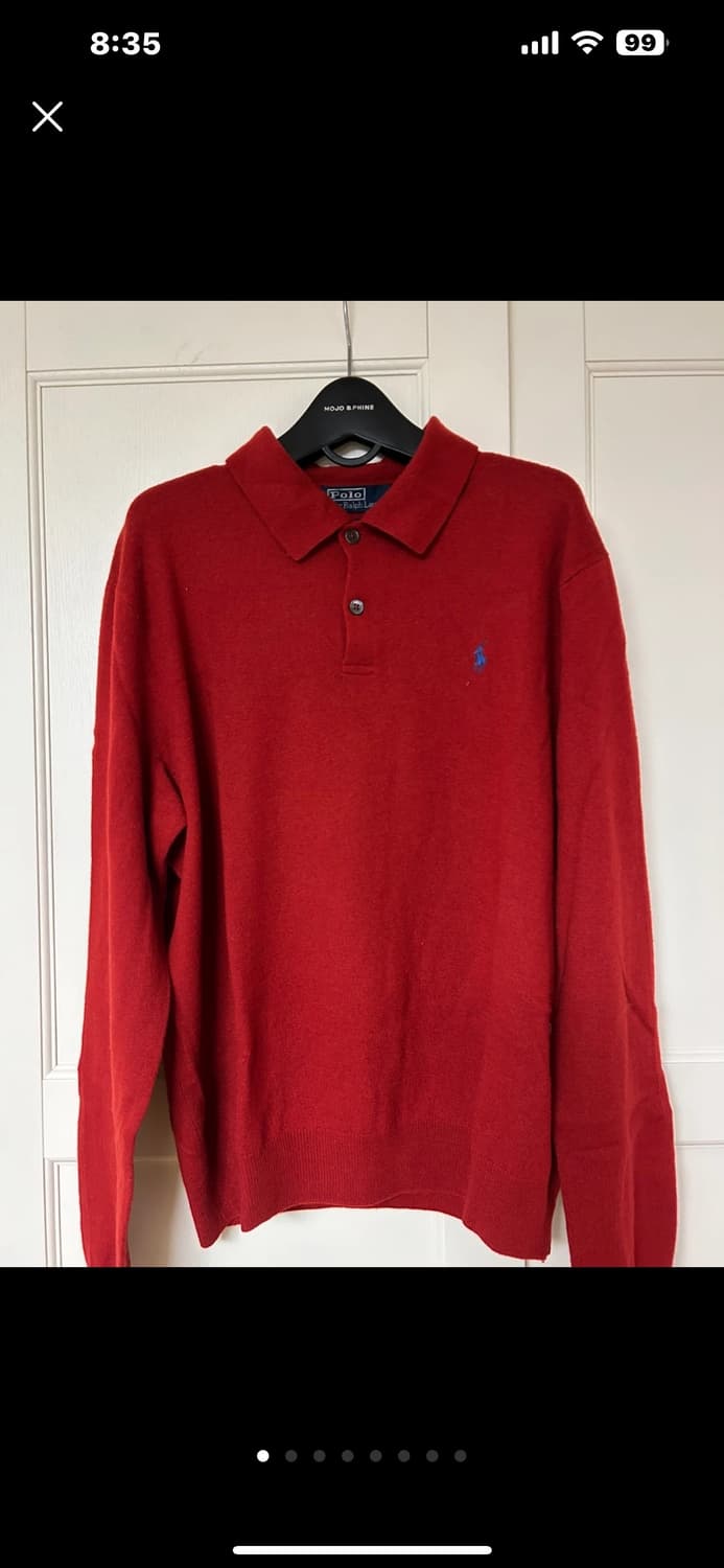 폴로 랄프로렌 남성 램스울 카라 긴팔 (네이비 만 남음) 상품이미지1