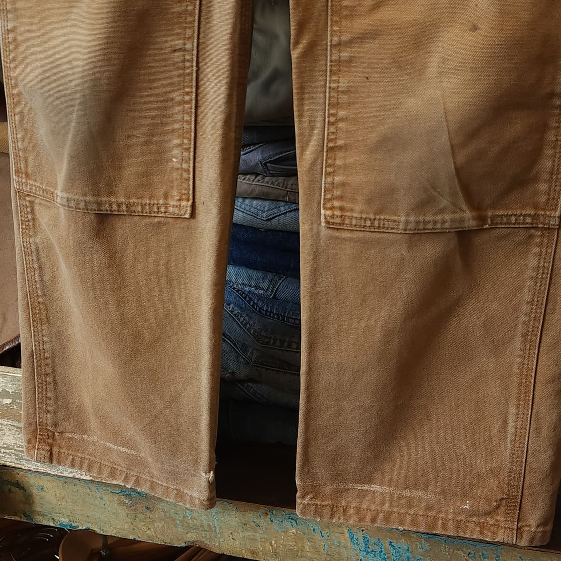 칼하트 워크팬츠 더블니 워크팬츠 브라운 6x32 상품이미지7