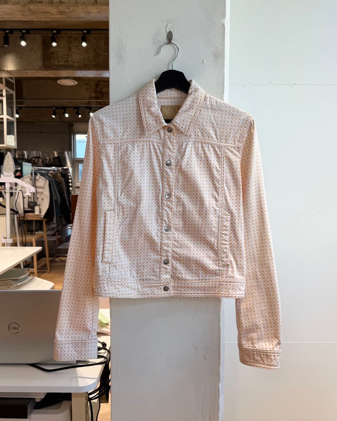 잔프랑코 페레 핑크 패턴 트러커 자켓  상품이미지2