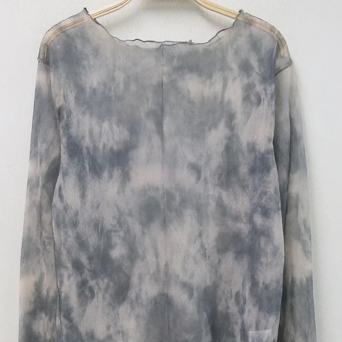 KASTANE 나염 시스루 긴팔 티셔츠 66341 상품이미지3